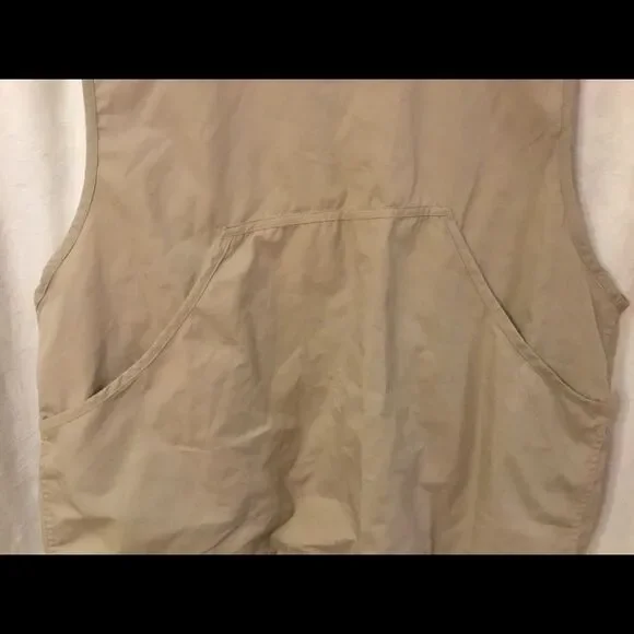 Sportfisher Fishing Vest Khaki 9 Pockets Size L/XL - Picture 3 of 7